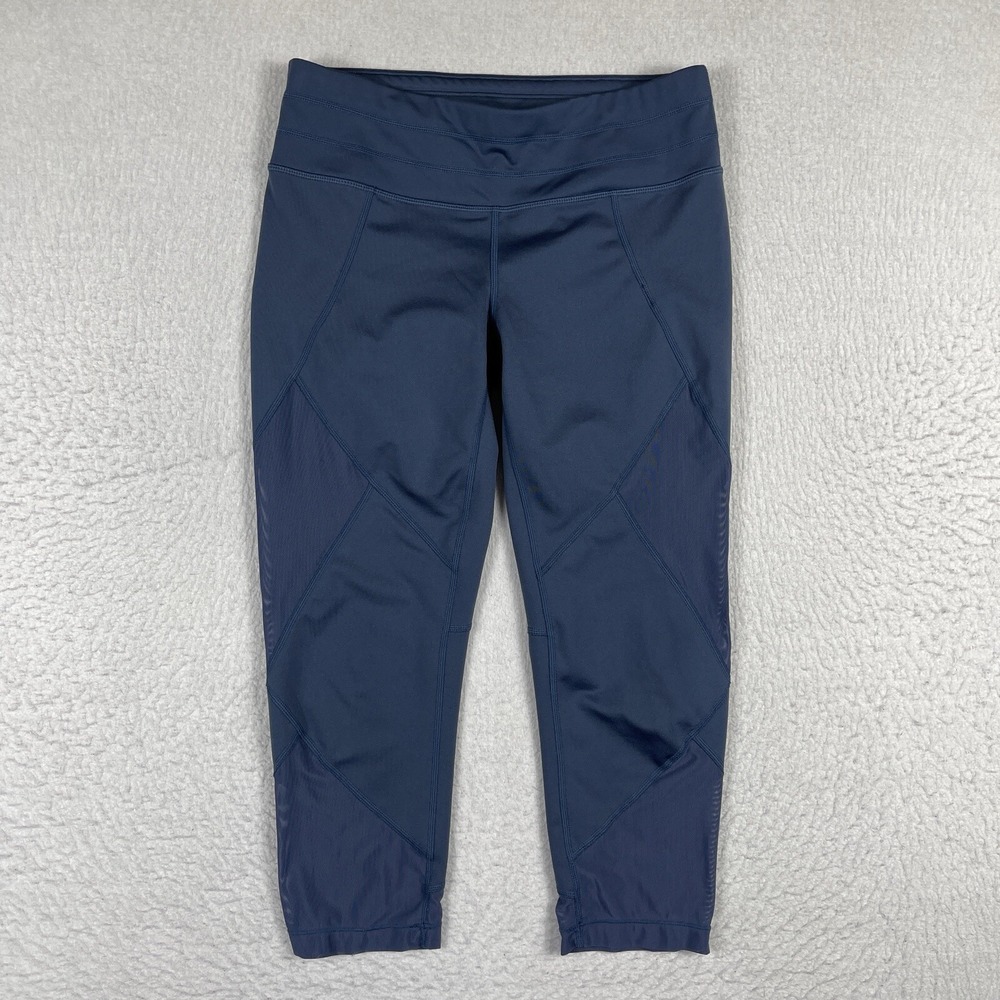 Athleta Leggings Womens Small Mesh Sonar Capri Gym Yoga Workout Run Jog Pilates